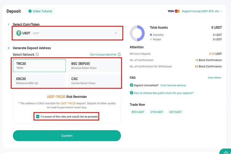 آموزش پلتفرم تبادل کوینکس واریز و برداشت از کوینکس