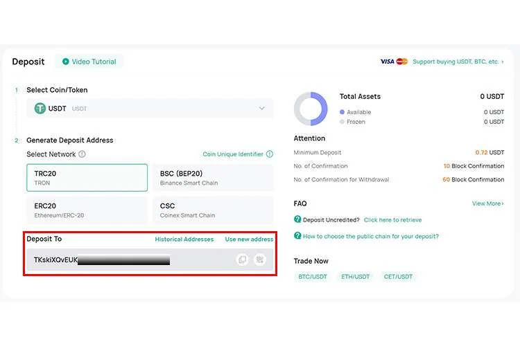 آموزش پلتفرم تبادل کوینکس واریز کوینکس