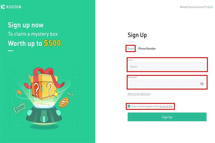 آموزش پلتفرم تبادل کوکوین ورود به حساب کاربری