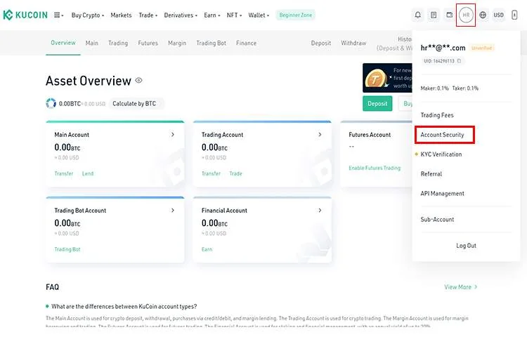 آموزش پلتفرم تبادل کوکوین فعالسازی Google Authenticator